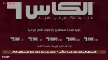 استقبل الإشارة.. تردد قناة الكأس 1 الجديد لمتابعة قمة قطر وفلسطين 2025